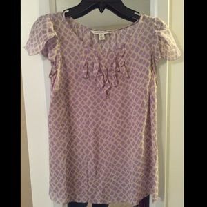 Banana Republic sleeveless printed blouse